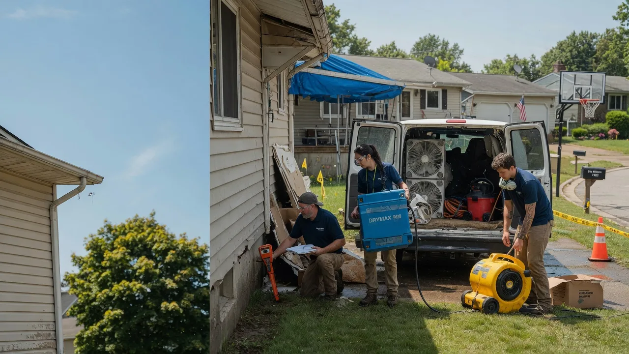 Ceiling Leak Cleanup in Spring Valley, OH near me